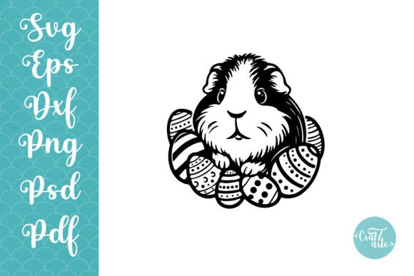 Download Guinea Pig Cute Easter Eggs SVG Art - Premium Resources