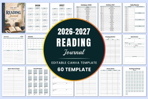 Download 2026–2027 Reading Journal KDP Interiors - Premium Resources